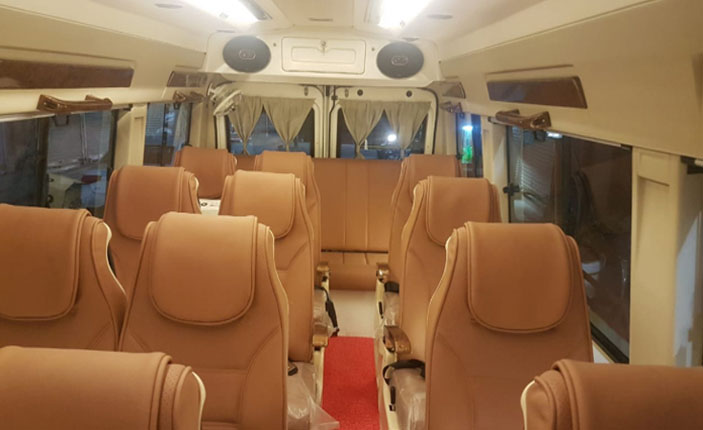 deluxe tempo traveller hire