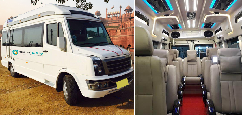 deluxe tempo traveller hire