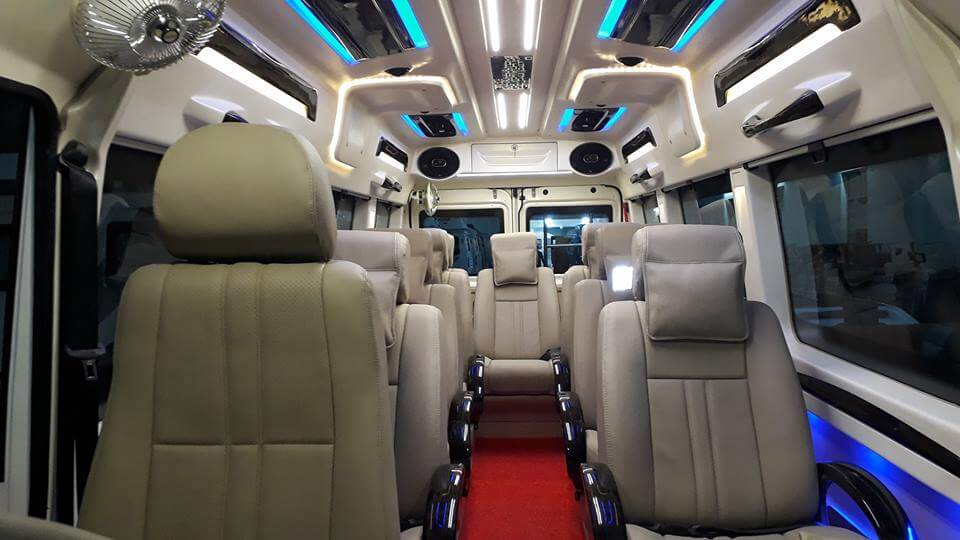 deluxe tempo traveller hire